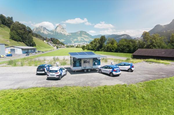 Station de recharge mobile pour événements