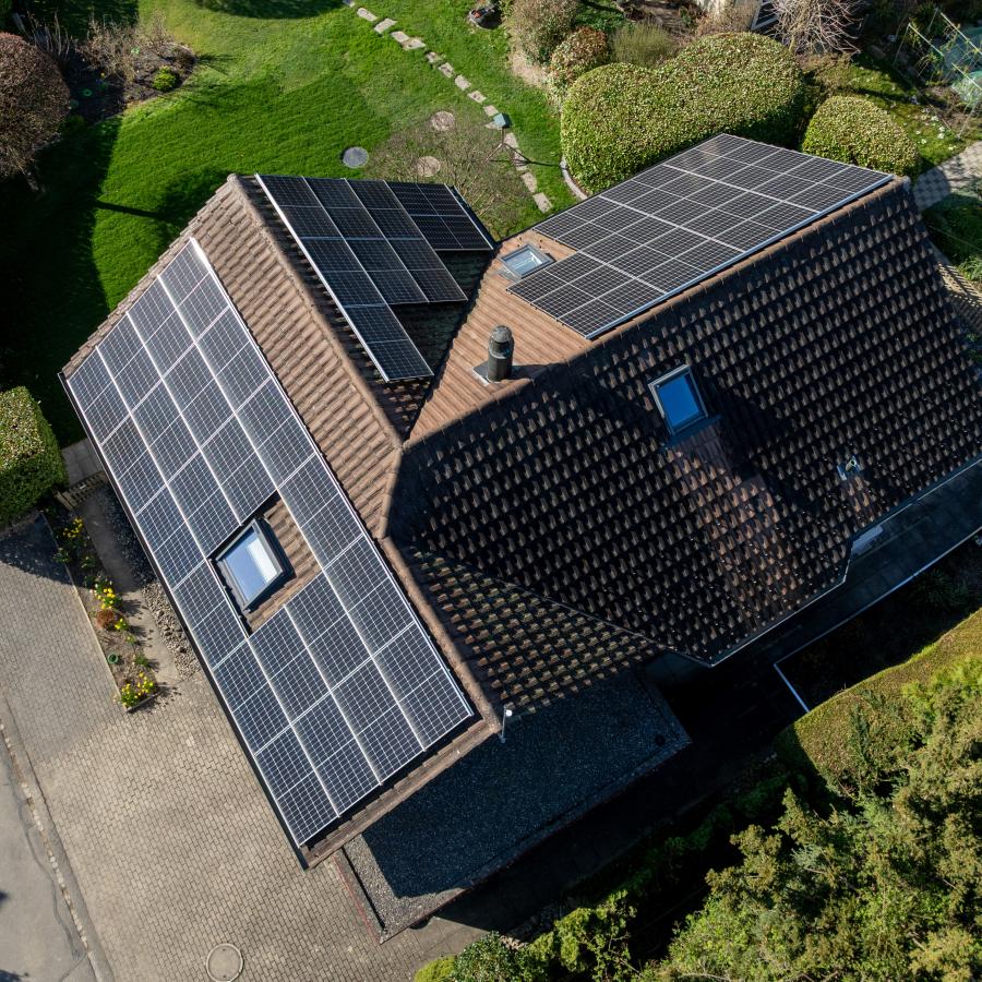 AEW myHome Projekt Einfamilenhaus Buchs AG - Solaranlage