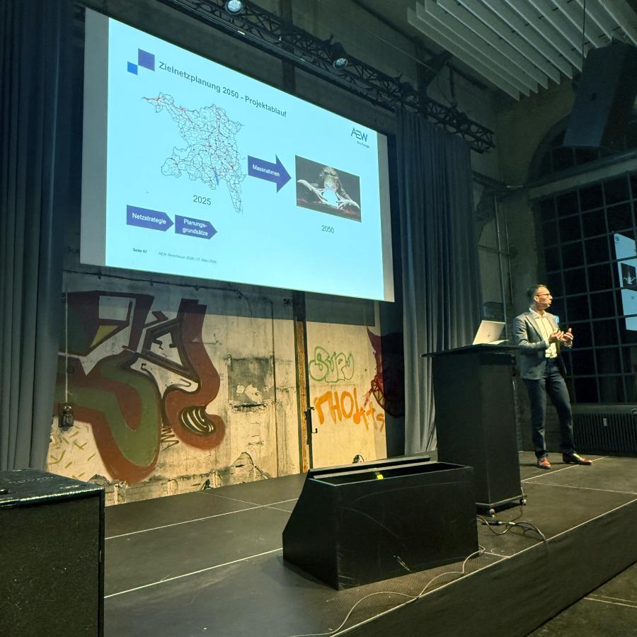 Christoph Fischer, Leiter Geschäftsbereich Netze, AEW Energie AG, am AEW Strom-Forum 2026